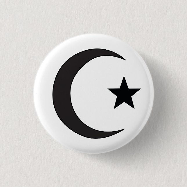 Badge Rond 2,50 Cm Symbole religieux de l'Islam (Devant)