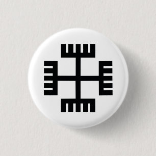 Badge Rond 2,50 Cm Symbole religieux de paganisme