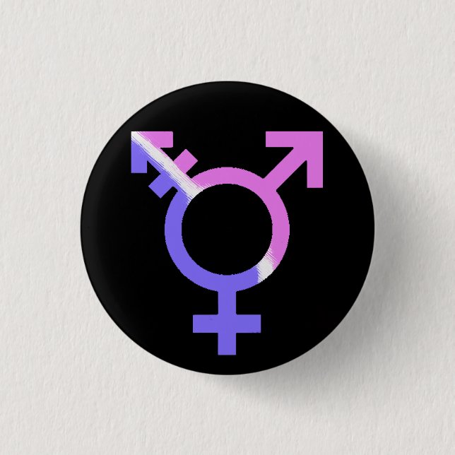 Badge Rond 2,50 Cm Symbole trans (Devant)