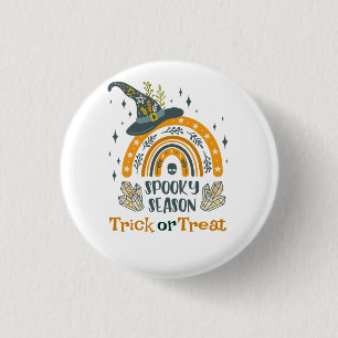 Badge Rond 2,50 Cm Symboles Halloween éffrayant motif