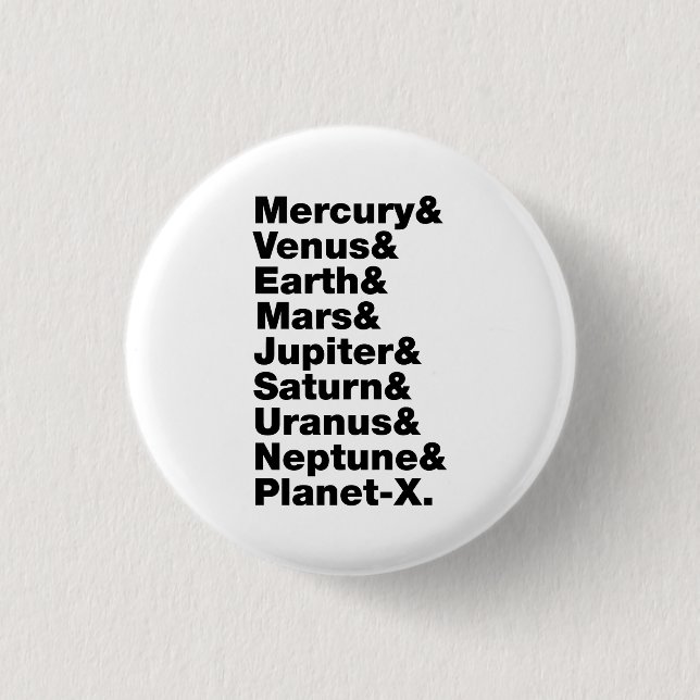 Badge Rond 2,50 Cm Système solaire (Devant)
