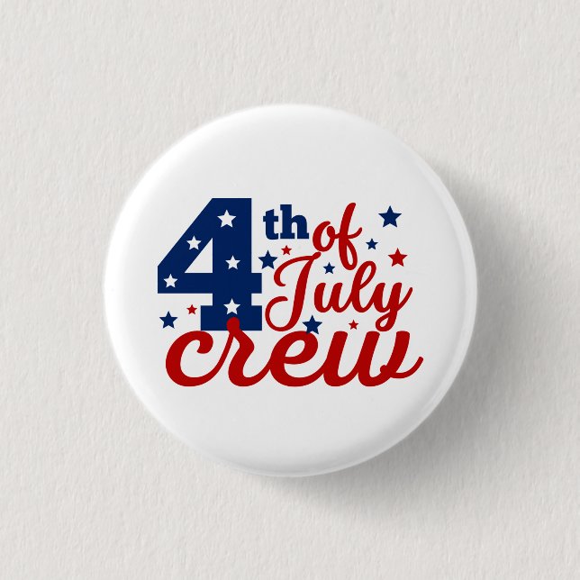 Badge Rond 2,50 Cm T-shirt 4 juillet (Devant)