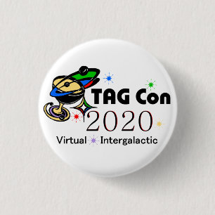 Badge Rond 2,50 Cm TAG Con 2020 - Virtual Intergalactic