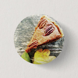 Badge Rond 2,50 Cm tarte aux noix de pécan