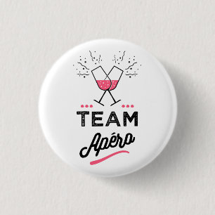 Badge Rond 2,50 Cm Team apero Femme