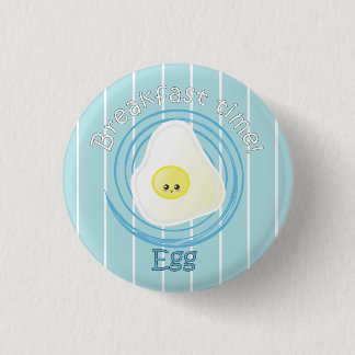Badge Rond 2,50 Cm Temps de petit déjeuner - oeuf