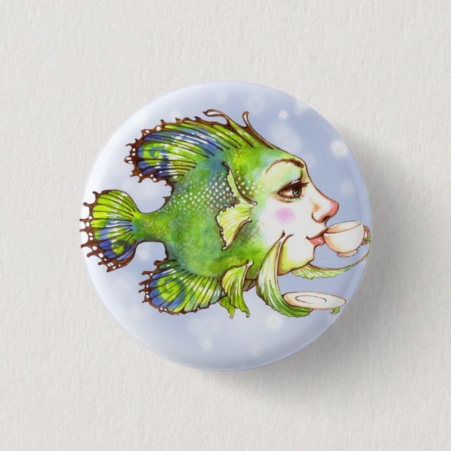 Badge Rond 2,50 Cm Temps de thé (Devant)