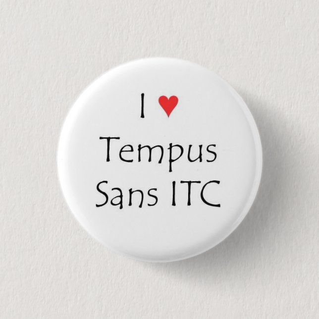 Badge Rond 2,50 Cm Tempus du coeur I sans l'ITC (Devant)