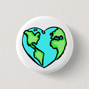 Badge Rond 2,50 Cm Terre du coeur