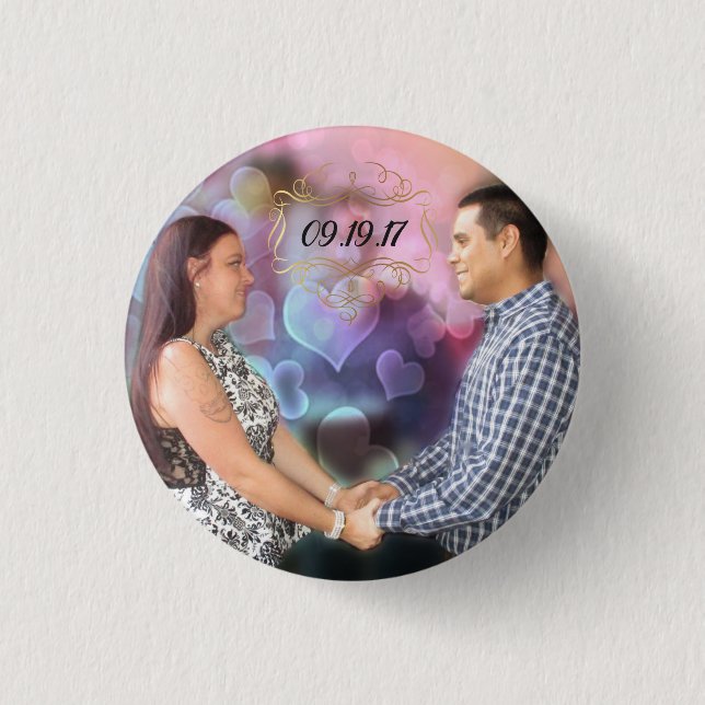 Badge Rond 2,50 Cm Tesla et Andres (Devant)