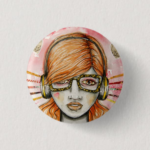 Badge Rond 2,50 Cm Tête par radio