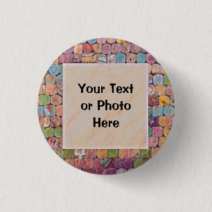 Badge Rond 2,50 Cm Texte personnalisé ou photo