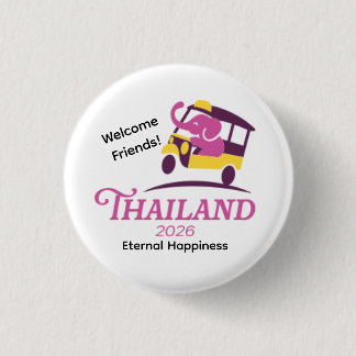 Badge Rond 2,50 Cm Thailand 2026 International Convention Pin
