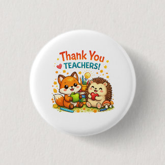 Badge Rond 2,50 Cm Thank You Teachers Button 