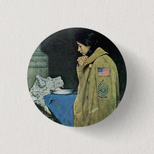 Badge Rond 2,50 Cm Thanksgiving de réfugié