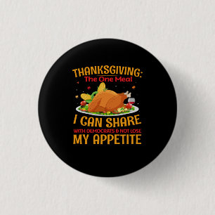 Badge Rond 2,50 Cm Thanksgiving Le Repas Unique