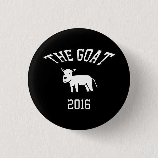 BADGE ROND 2,50 CM THE GOAT (Devant)