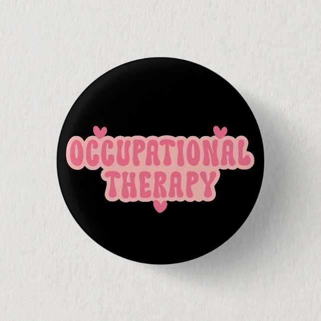 Badge Rond 2,50 Cm Thérapie professionnelle OT (Devant)