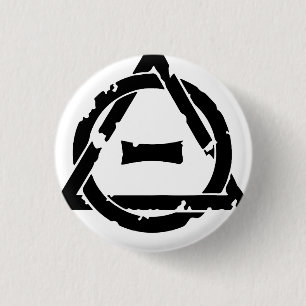 Badge Rond 2,50 Cm Theta Delta Therianthrope Pin