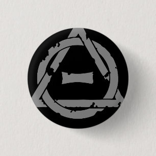 Badge Rond 2,50 Cm Theta Delta Therianthrope Pin