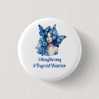 Badge Rond 2,50 Cm Thyroid Awareness hashtags photo