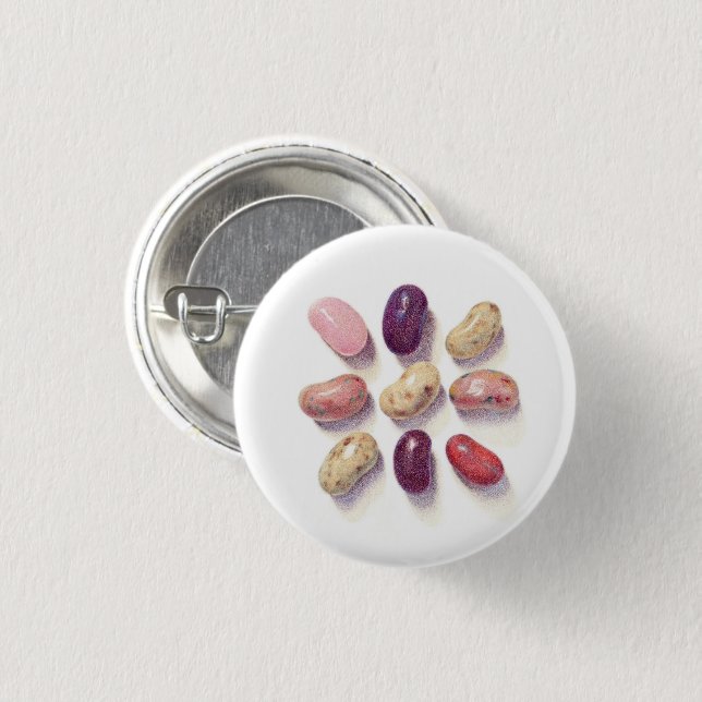 Badge Rond 2,50 Cm TIC TAC TOILE JELLY BEANS Bouton rond (Devant & derrière)