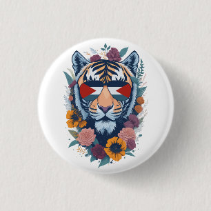 Badge Rond 2,50 Cm Tigre palestinien - Palestine FLAG