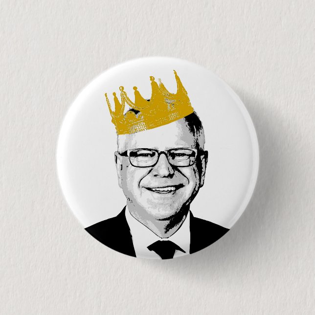 Badge Rond 2,50 Cm TIm Walz (Devant)