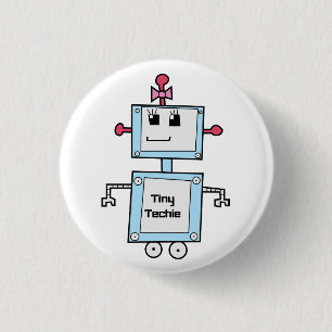 Badge Rond 2,50 Cm TinyTechie 1 1/4" bouton