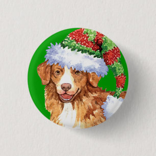 Badge Rond 2,50 Cm Toller heureux de Howliday