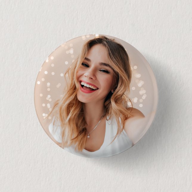 Badge Rond 2,50 Cm Ton visage pour un anniversaire (Devant)