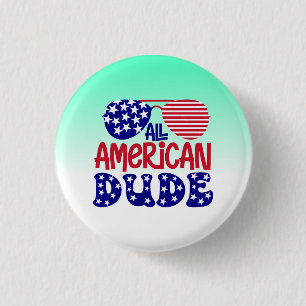 Badge Rond 2,50 Cm Tous les mecs américains