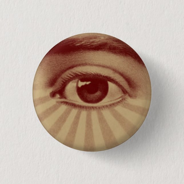Badge Rond 2,50 Cm Tout l'oeil voyant (Devant)