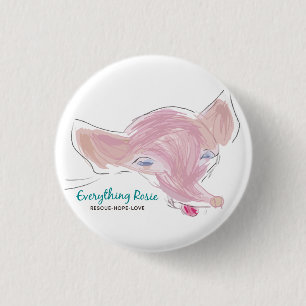 Badge Rond 2,50 Cm Tout Rosie Button