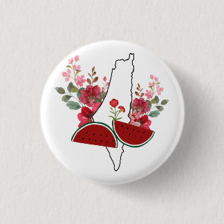 Badge Rond 2,50 Cm Traditional Palestine elements in palestine map