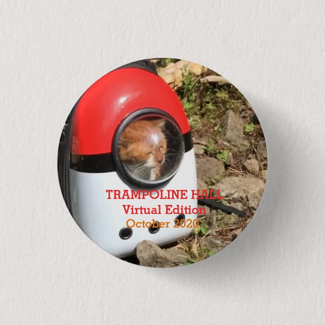 Badge Rond 2,50 Cm TRAMPOLINE HALL (édition virtuelle) - Octobre 2020 (Devant)