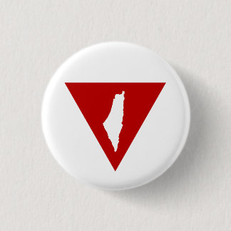 Badge Rond 2,50 Cm Triangle rouge inversé keffiyeh