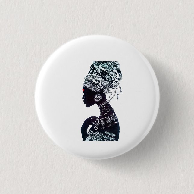 Badge Rond 2,50 Cm Tribal Women (Devant)
