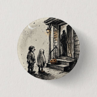 Badge Rond 2,50 Cm Trick or treat Halloween Horreur