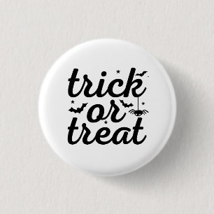 Badge Rond 2,50 Cm Trick Ou Treat Halloween