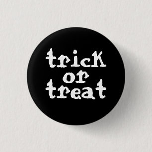 Badge Rond 2,50 Cm Trick Ou Treat Halloween