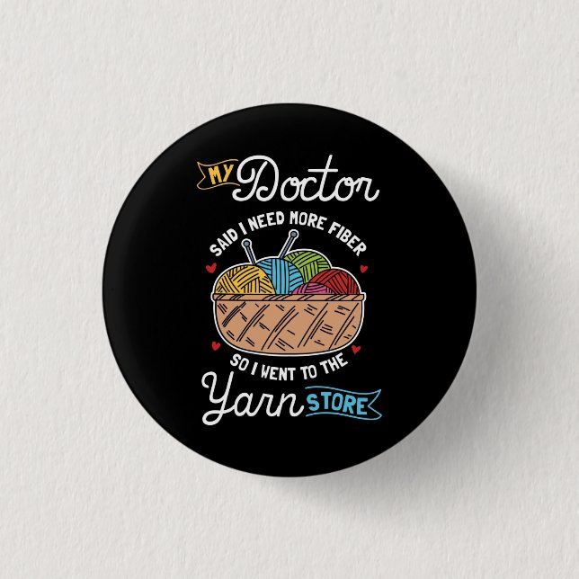 Badge Rond 2,50 Cm Tricot (Devant)