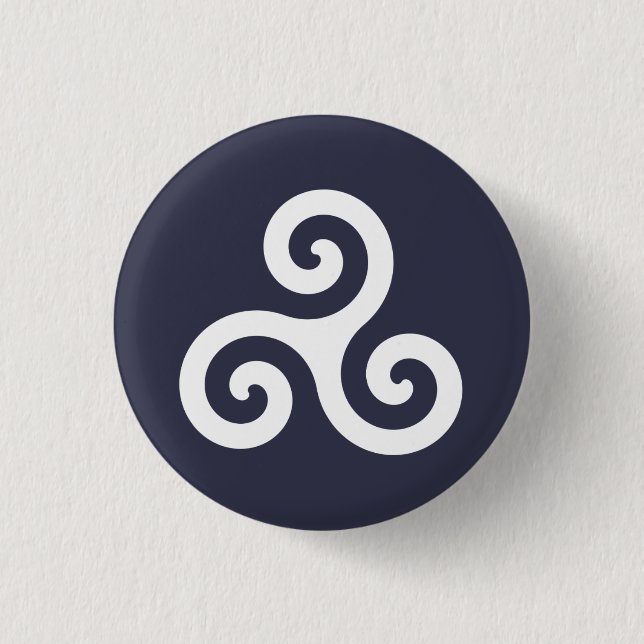 Badge Rond 2,50 Cm Triskele (Devant)