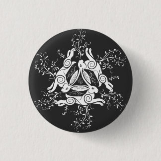 Badge Rond 2,50 Cm Trois lièvres
