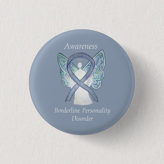 Badge Rond 2,50 Cm Trouble de la personnalité limite (BPD) Épingles à (Devant)