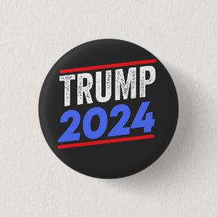 Badge Rond 2,50 Cm Trump 2024 For President Donald Jr. Maga Election