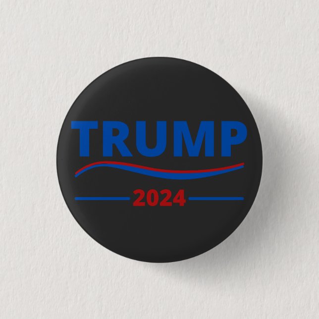 Badge Rond 2,50 Cm Trump et l'Amérique (Devant)
