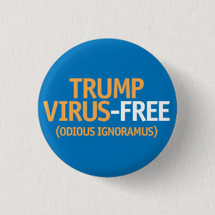 Badge Rond 2,50 Cm Trump Exempt de Virus