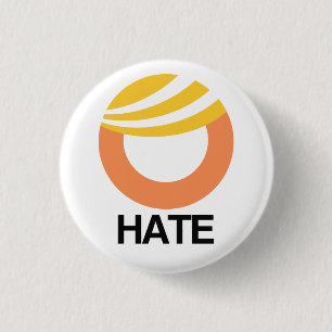 Badge Rond 2,50 Cm Trump = haine