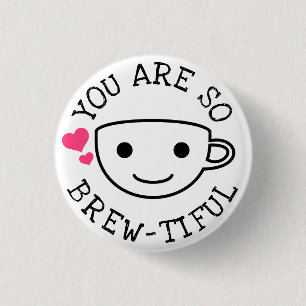 Badge Rond 2,50 Cm Tu Es Si Bref